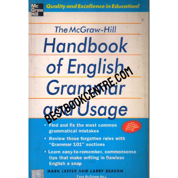 hand book of English grammar and usage