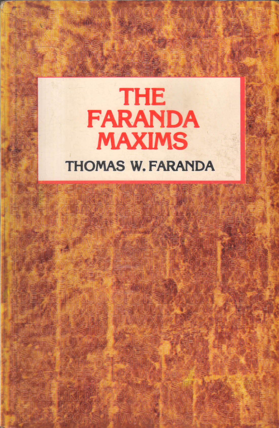 The Faranda Maxims