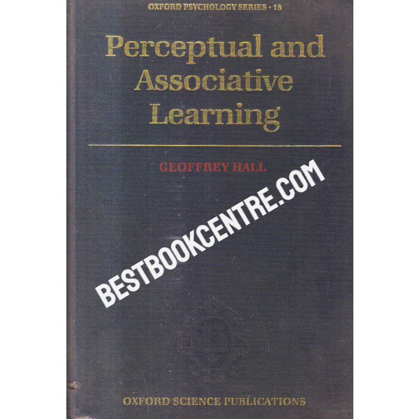 perceptual and associative learning 1st edition