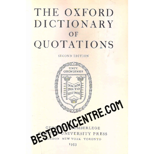 the oxford dictionary of quotations second edition