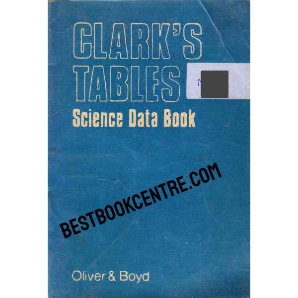 Clark Tables Science Data Book