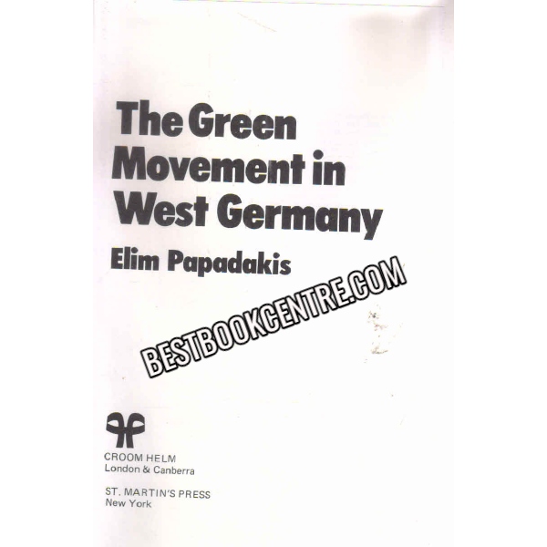 The Green Movement in West Germany