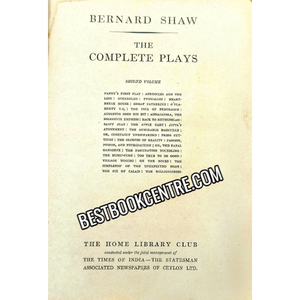 The Complete Plays.volume 1 and 2 with preface (3 books set)