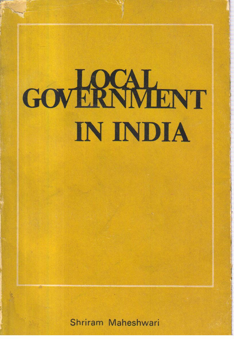 Local Government in India 1st edition