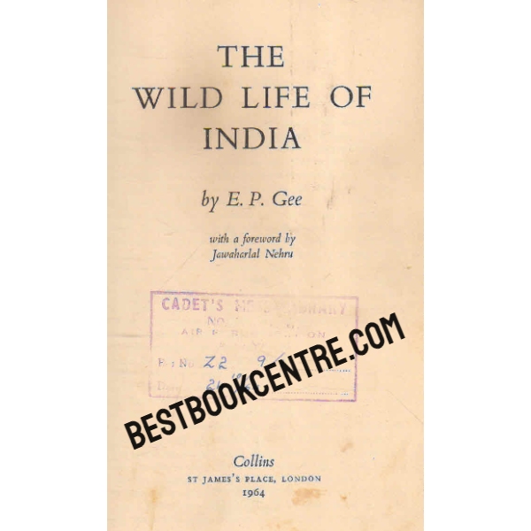 the wild life of india 1st edition