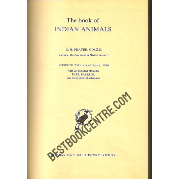 The Book of Indian Animals 