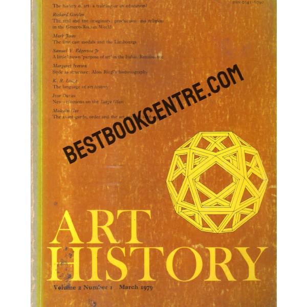 art history Journal of the association of art historians volume 2 Number 1