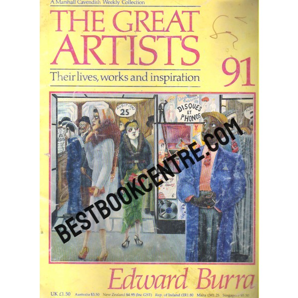 The Great Artists  Edward Burra 91 Marshall Cavendish Weekly Collection
