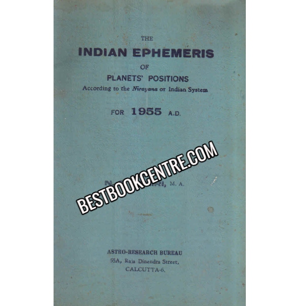 The Indian Ephemeris Of Planets Positions 