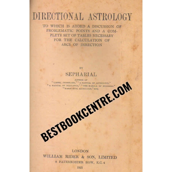 directional astrology 1st edition