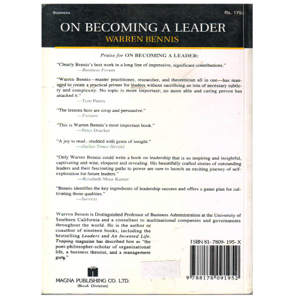 On Becoming A Leader