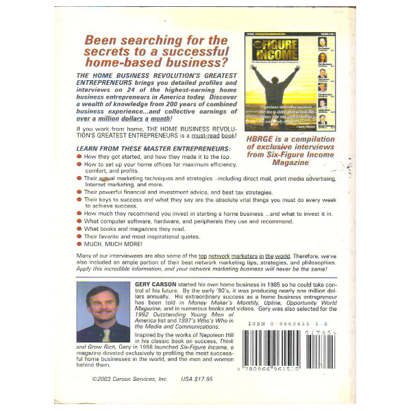 the home business revolutions Greatest Entrepreneurs volume 2