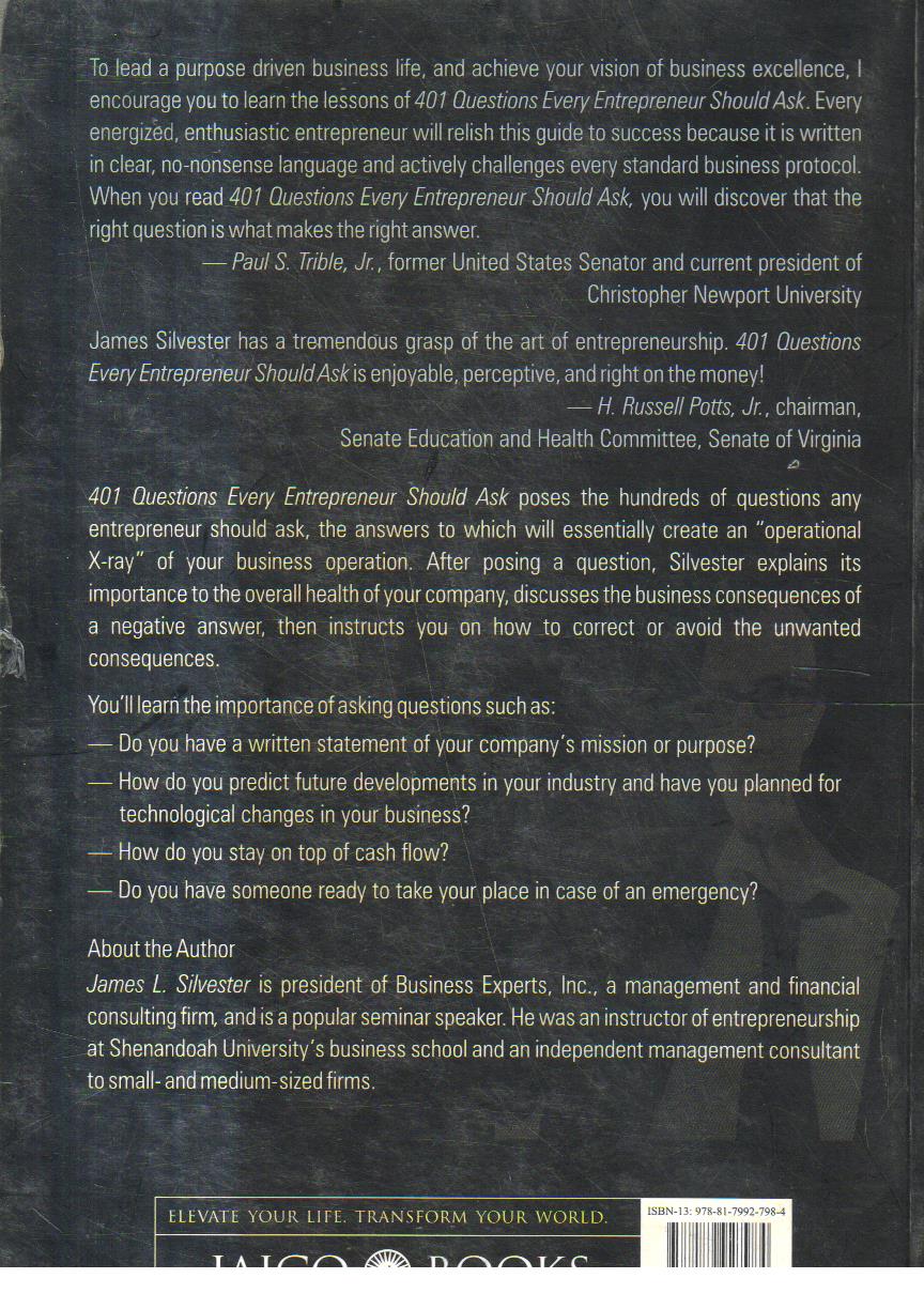 401 Questions Every Entrepreneur Should Ask