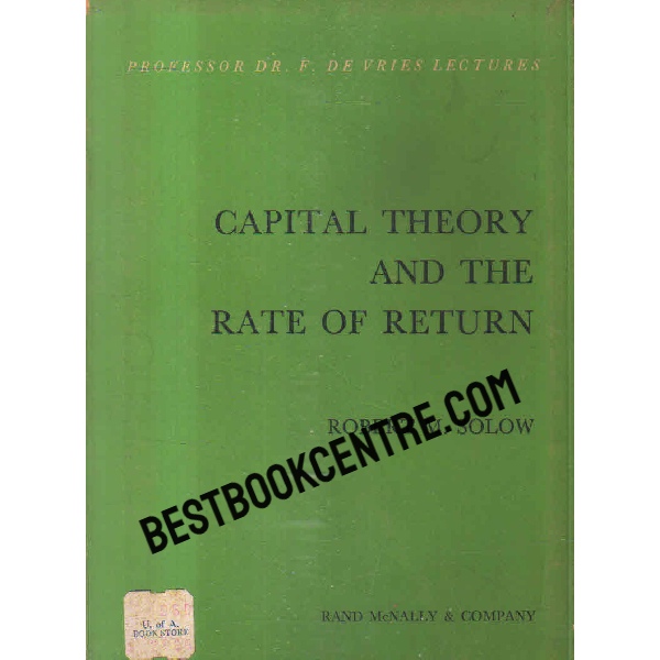 capital theory and the rate of return 