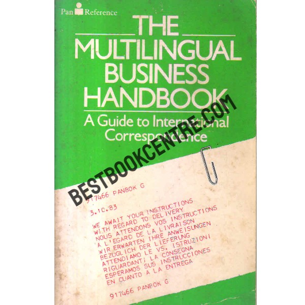 The Multilingual Business Handbook A Guide to International Correspondence