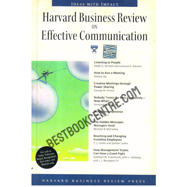 Harvard Business Review On Effective Communication