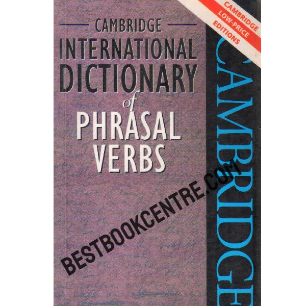 cambridge international dictionary of phrasal verbs