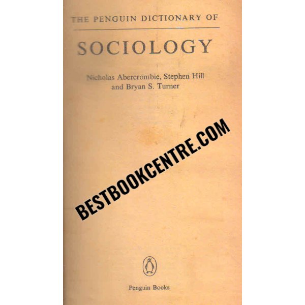 Penguin Dictionary of sociology