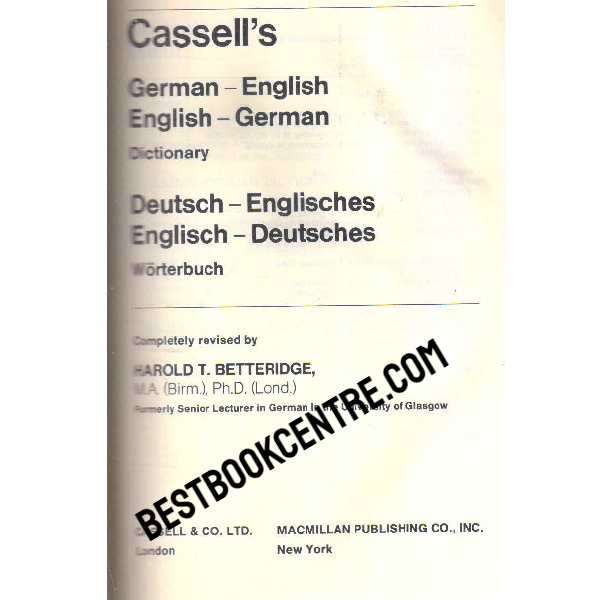 cassells german english english german