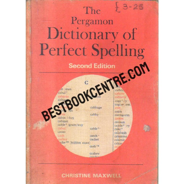 dictionary of perfect spelling second edition 