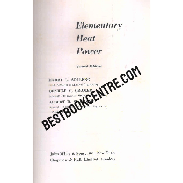 elementary heat power second edition