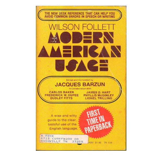 Modern American Usage (PocketBook)