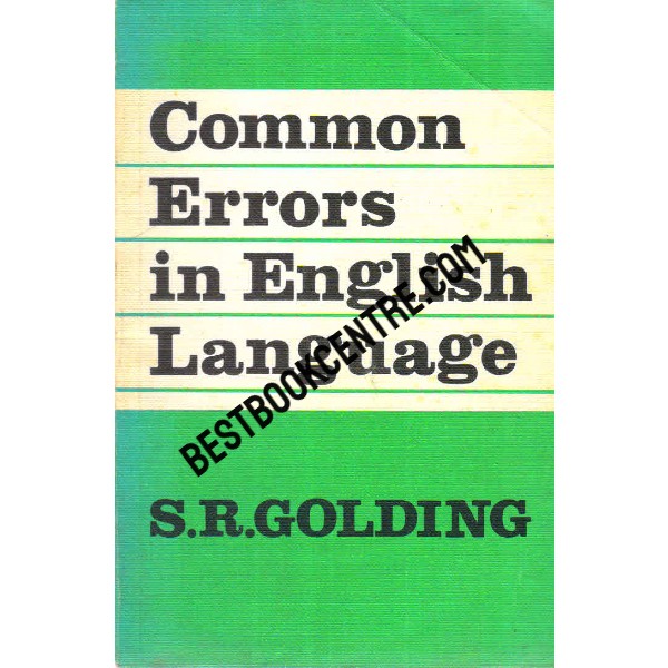 Common Errors in English Language