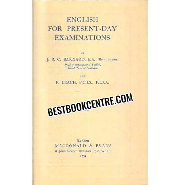 English Fro Present Day Examinations