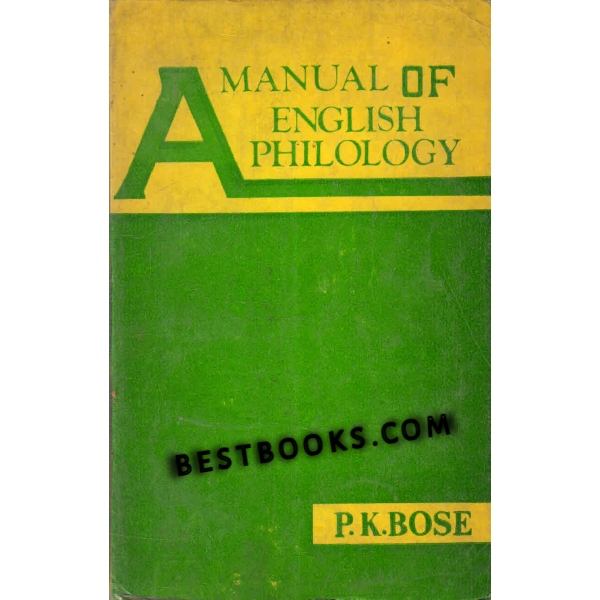 A Manual of English Philology