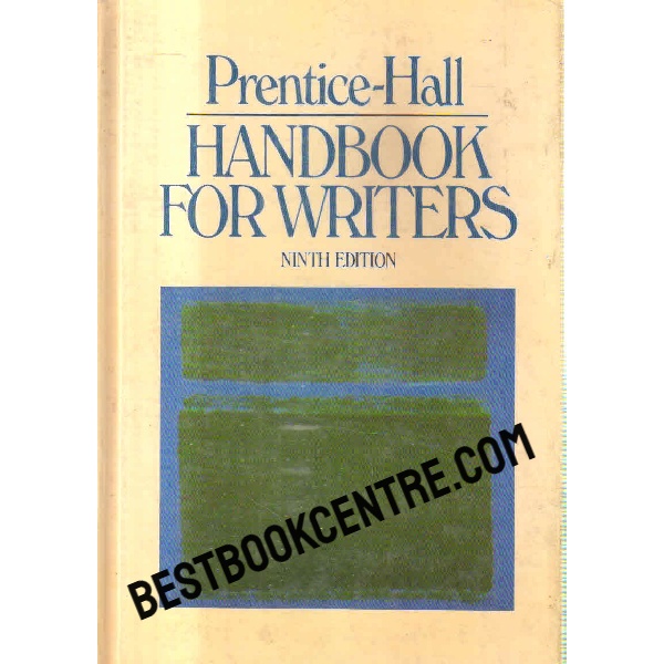 handbook for writers ninth edition