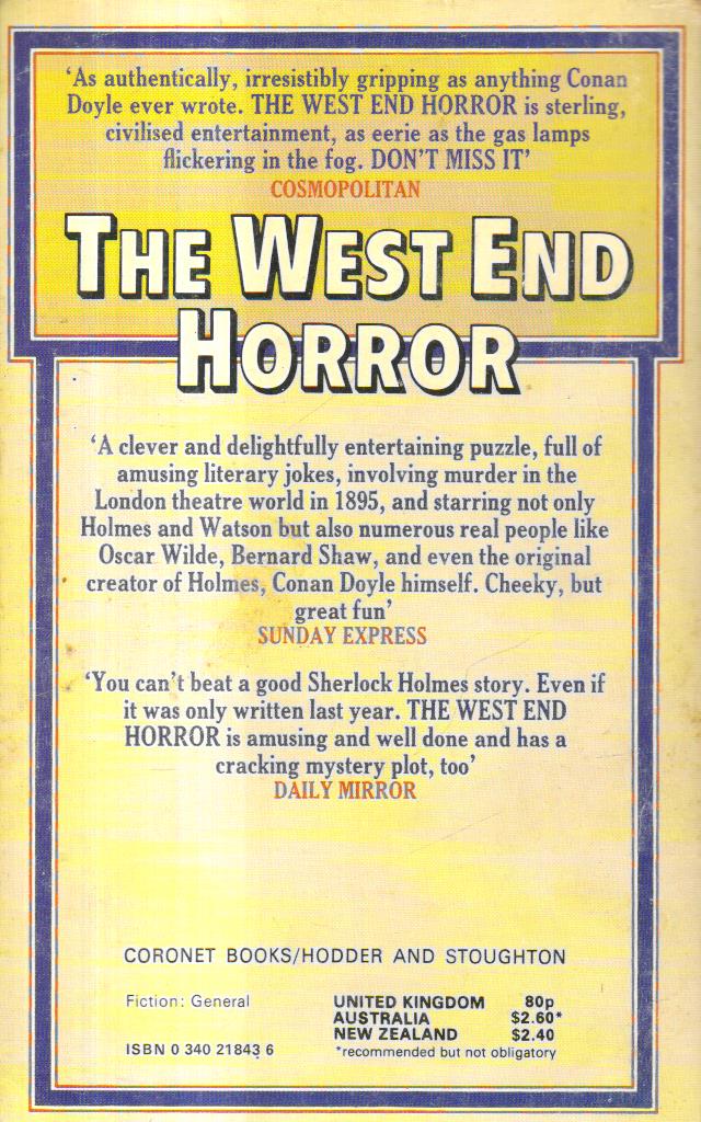 The West End Horror.