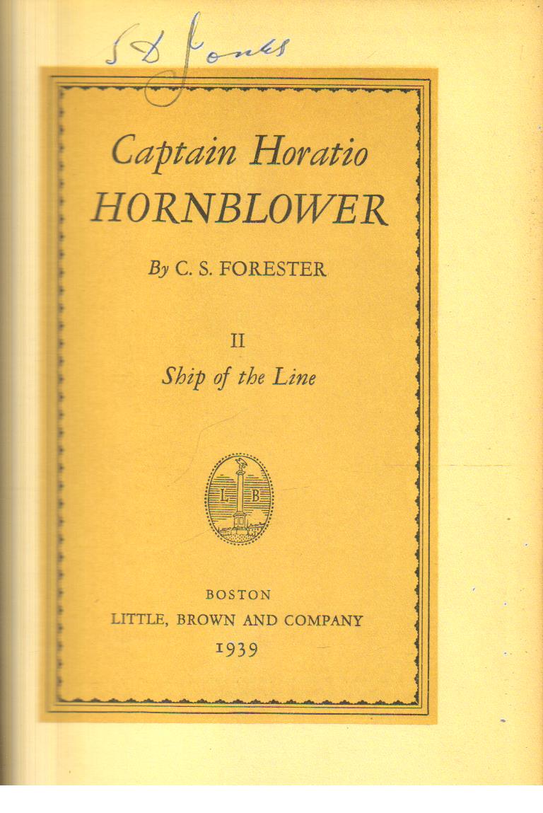 Captain Horatio Horn Blower 2 1st edition