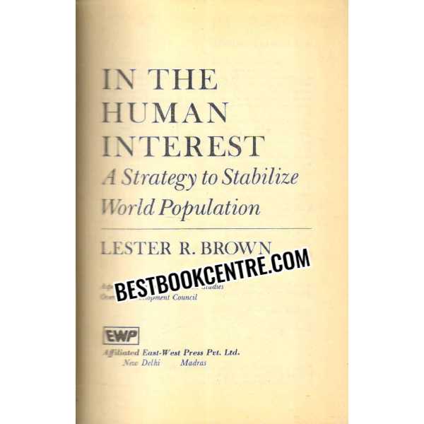 In The Human Interest 1st edition