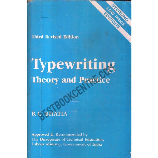 Typewriting theory and practice