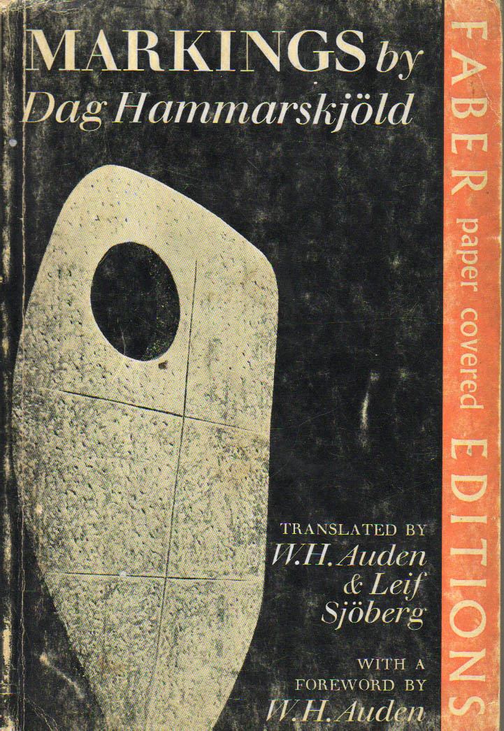 Markings by dag Hammarskjold.