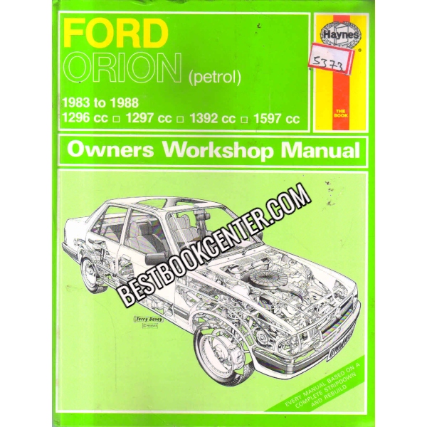 haynes  Ford Orion (Petrol) Owners Workshop Manual