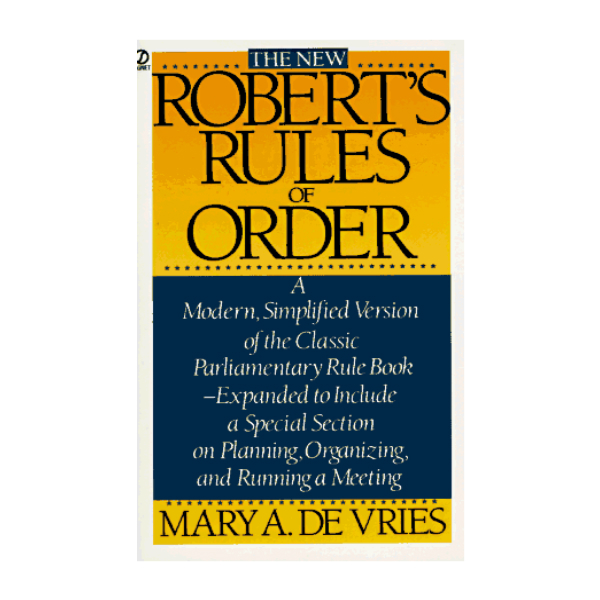 The New Roberts' Rules of Order (PocketBook)