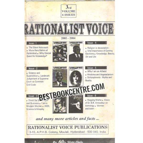 rationalist voice volume 3 6 issue