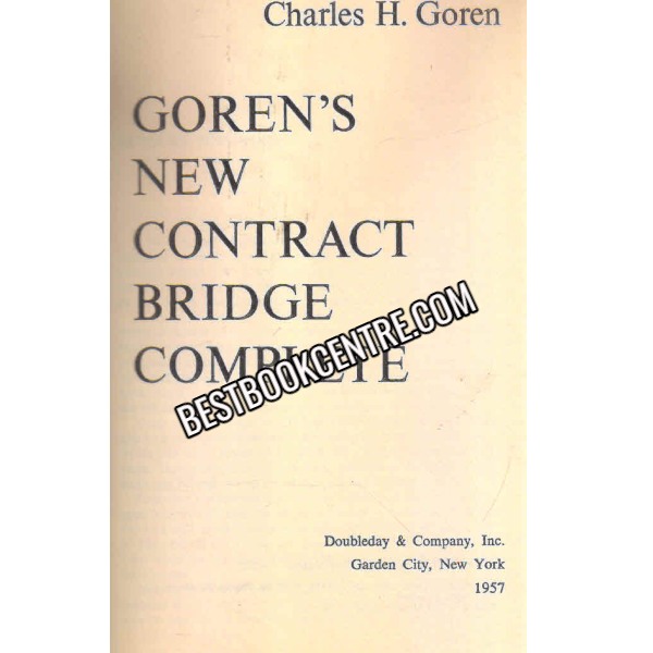 Gorens New Contract Bridge Complete 