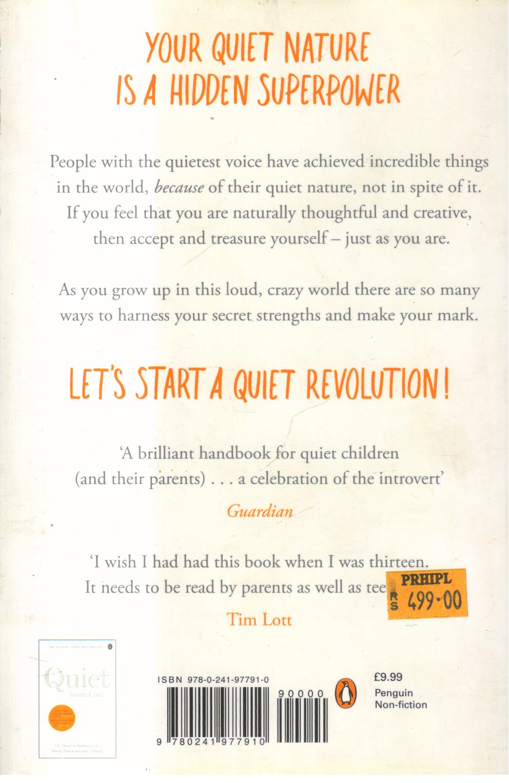 Quiet Power: Growing Up as an Introvert in a World That Can't Stop Talking