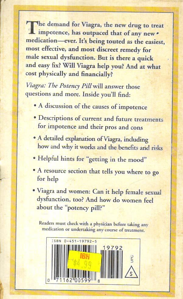 Viagra the Potency Pill.