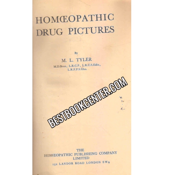 Homoeopathic Drug pictures 