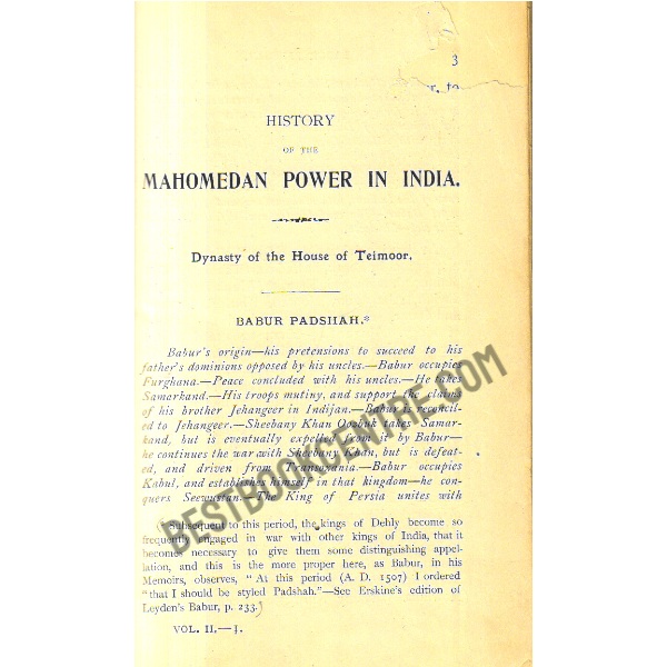 History of the Rise of the Mahomedan Power in India till the year AD 1612 Vol. 2