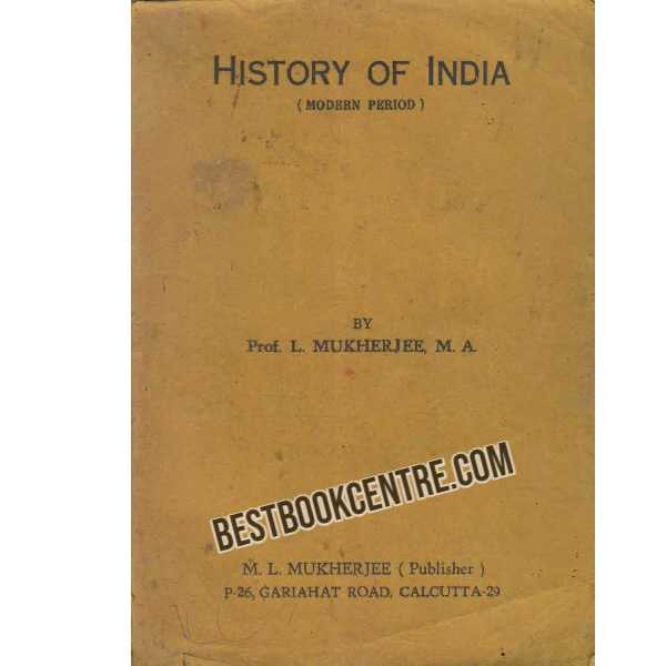 History of India Modern Period 