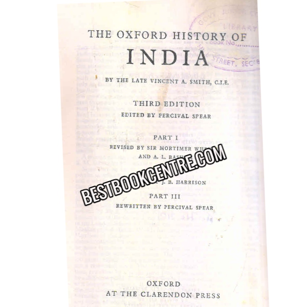 The Oxford History Of Indian 