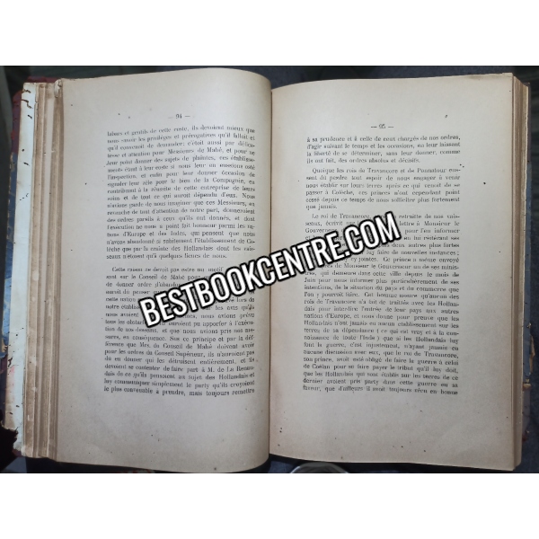 Correspondance du conseil superieur de pondichery et de la compagnie 1739 to 1742