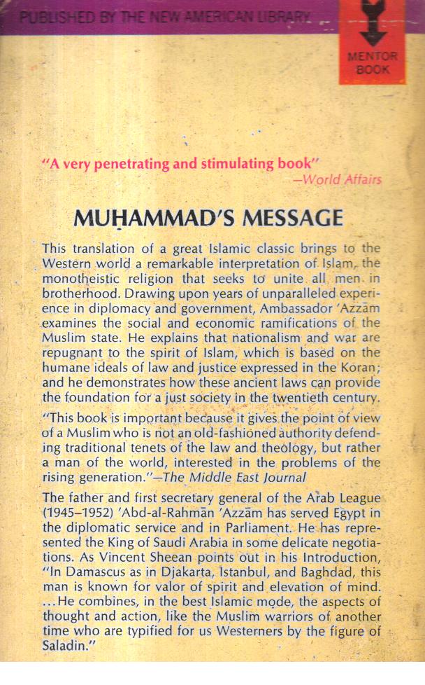 The Eternal Message of Muhammad