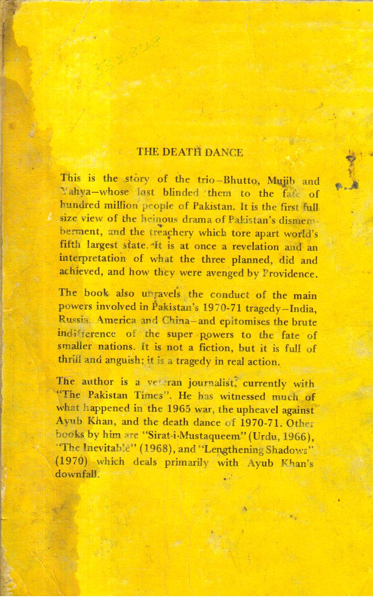 The Death Dance. 1st Edition
