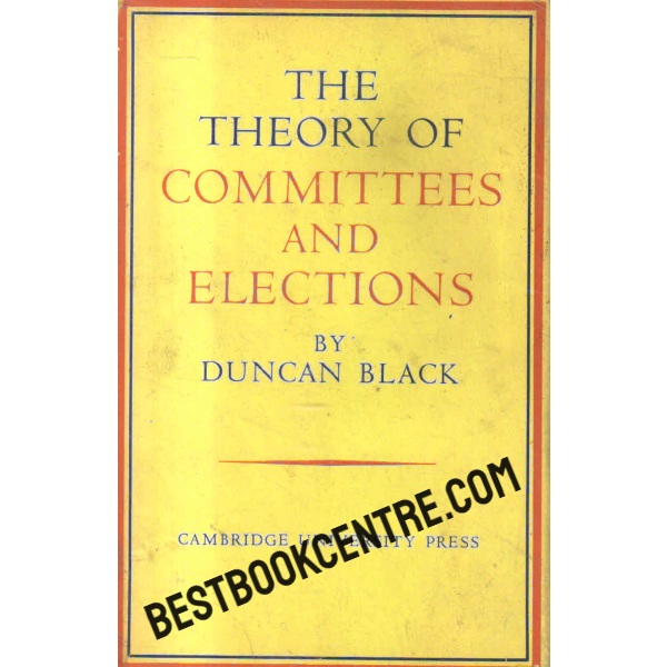 the theory of committees and elections