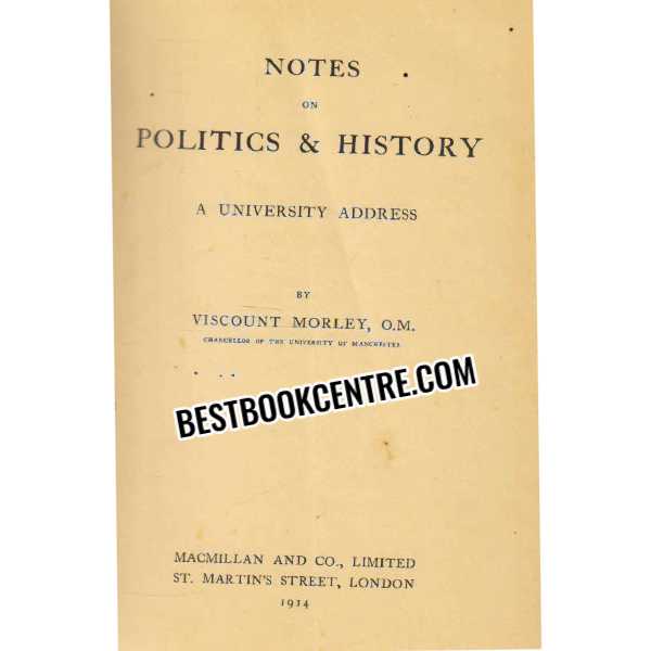 notes on politics and history 